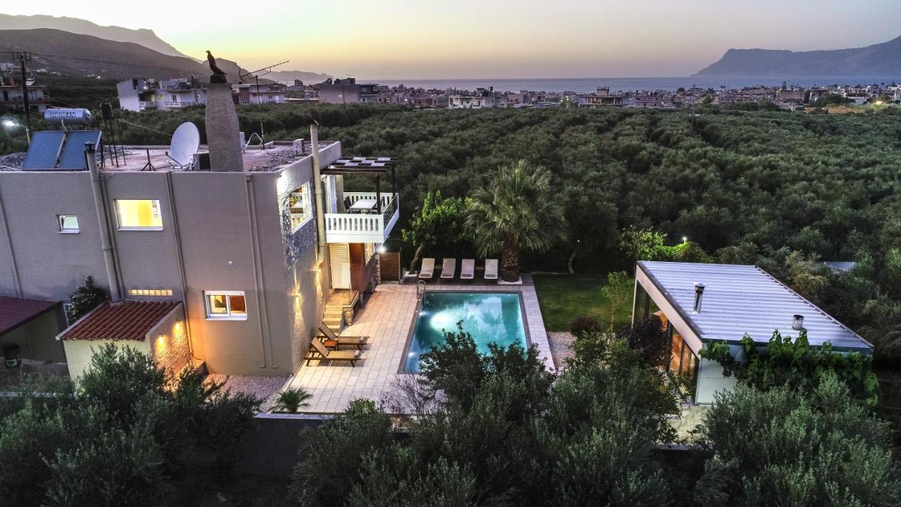 Petronila Luxury Villa With Heated Private Pool Kíssamos Exteriör bild